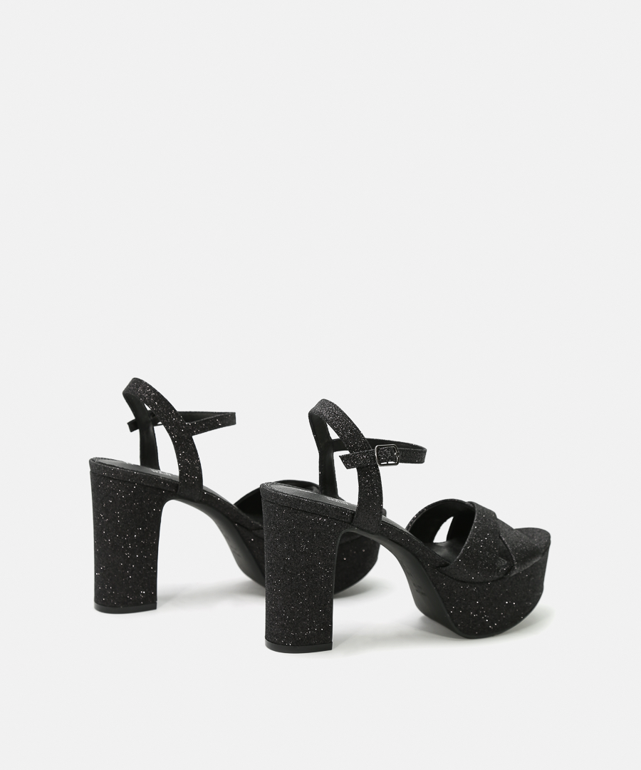 Sandalias plataforma glitter image number null